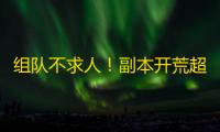 组队不求人
！副本开荒超高效队友招募指南